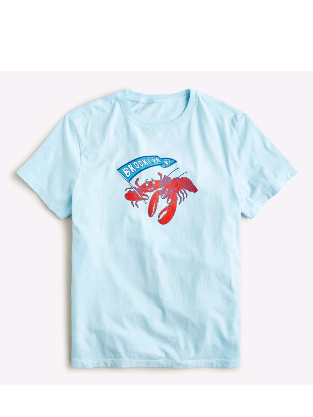 J.CREW Brooklyn NY Crabby Shack  graphic t-shirt Made In The USA MED BNWT